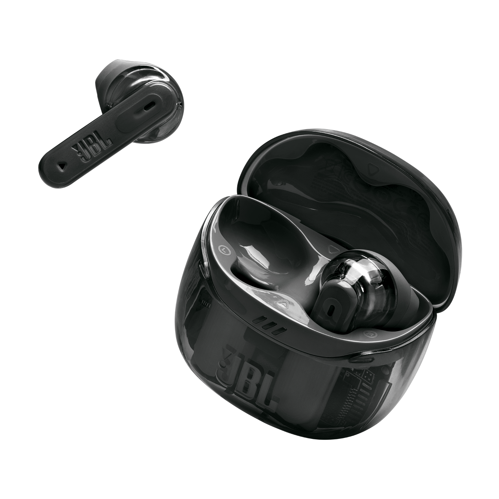 JBL TUNE FLEX GHOST 2WAY装着型 黒色 JBL Tune Flex 2 Ghost Edition | 2ウェイハイブリッドノイズ